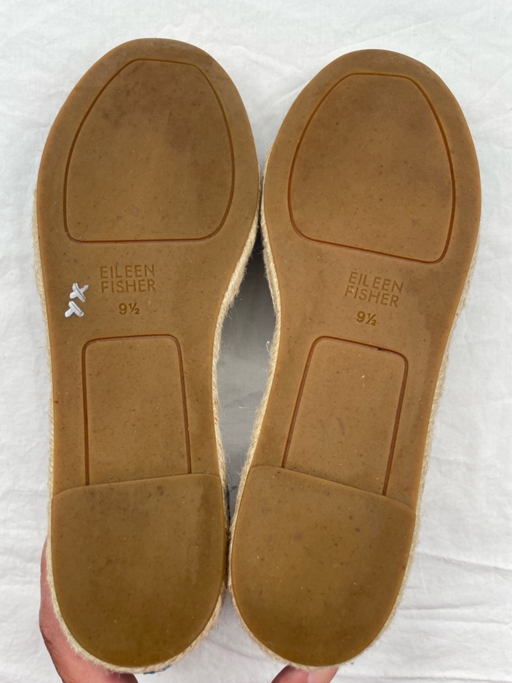 NEW! Eileen Fisher Lala Tumbled Leather Espadrille Flats. 9.5. - Picture 8 of 8